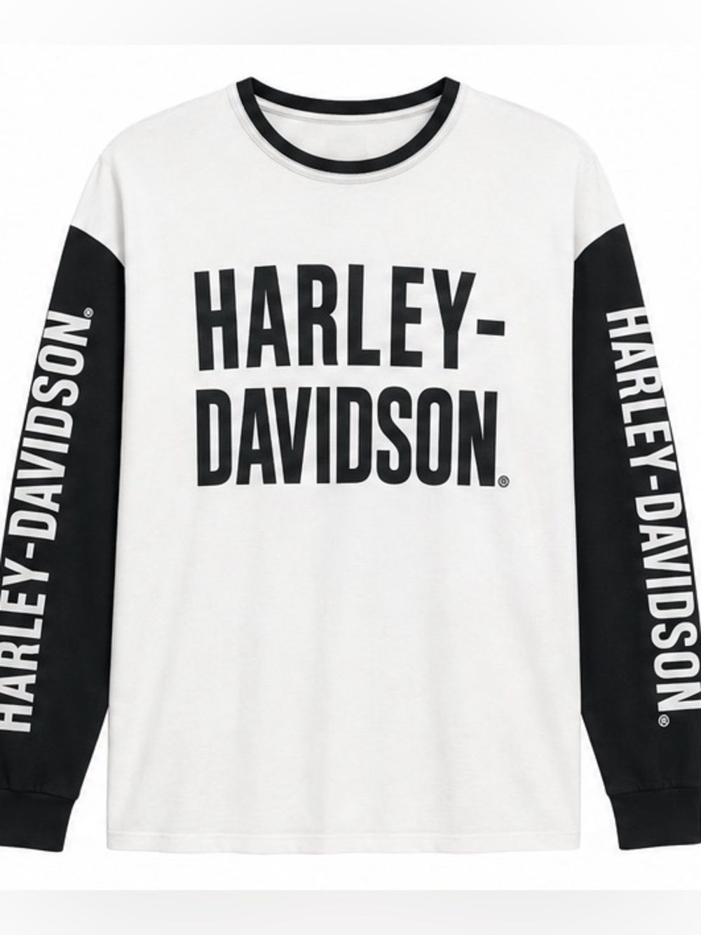 Harley-Davidson Black & White Logo Tee